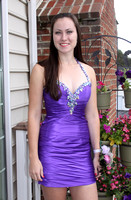 Caitlin at home, ready for Homecoming